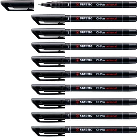 Penna Stabilo OHPen universal Superfine (S) 0,4 mm nero 841/46